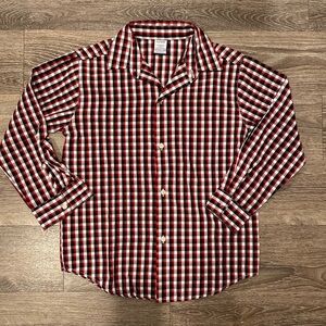 IZOD Red & Black Button Down, Boys Size 14